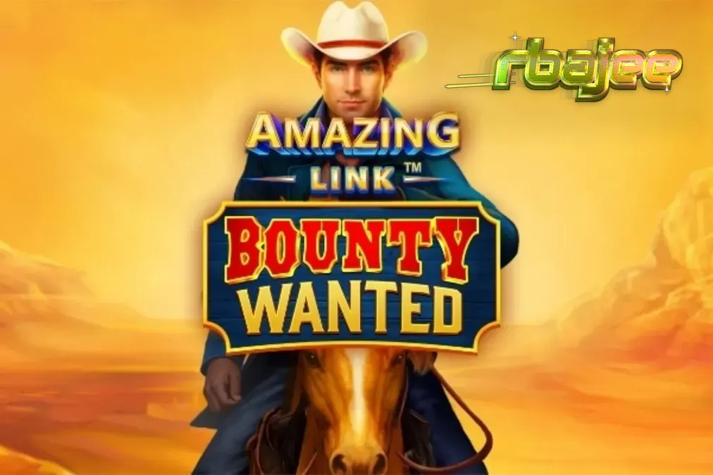 Amazing Link Bounty Wanted স্লট গেমের মরুভূমি এবং কাউবয় থিমযুক্ত ইন্টারফেস