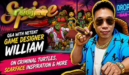 স্পাইস স্লট গেমের রঙিন এবং অদ্ভুত কচ্ছপ চরিত্র